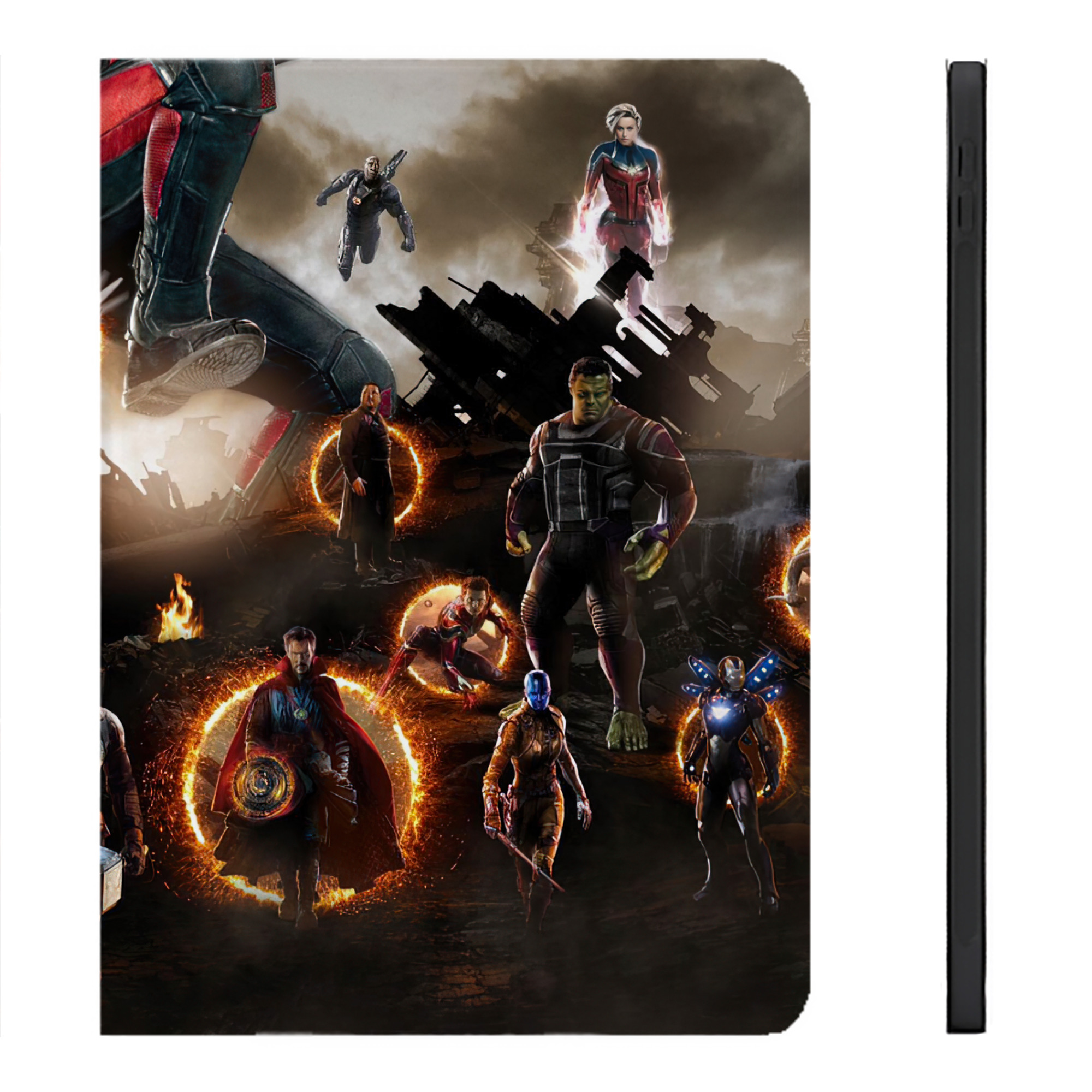 （画像用） アベンジャーズ The Avengers IPadケース ペンホルダー付き ブックスタイルデザイン